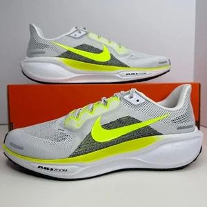 Nike Air Zoom Pegasus 41 White/Volt Black Size 11 Men Running Shoes - Picture 1 of 8
