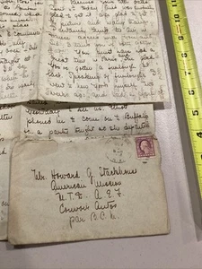 Carta y correspondencia de la Primera Guerra Mundial 1918 American Mission Corsair Autos - Imagen 1 de 8