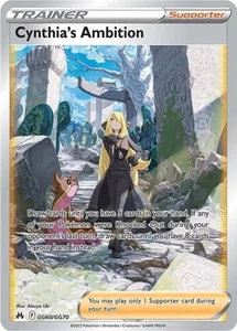 Pokemon Cynthia's Ambition NM 1st Edition Normal Crown Zenith: Galarian Gallery - Picture 1 of 1