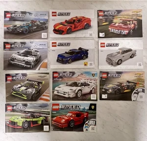 LEGO SPEED CHAMPIONS Instruction Manuals: Lot of 11 Booklets (See Details) - Picture 1 of 5