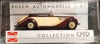 BUSCH 40255 BMW 327 cabrio "CMD-Collection" - rosso-crema - scala H0 - Immagine 1 di 4
