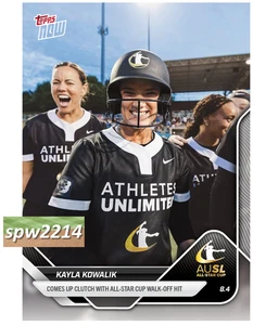 Kayla Kowalik 2025 AUSL All-Star Cup Softball Topps Now #34 - Presale - Picture 1 of 2