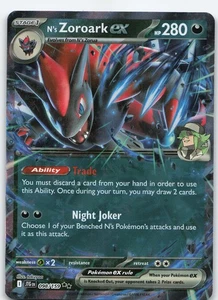 N's Zoroark ex - 098/159 Double Rare Holo SV09: Journey Together NM Pokémon - Picture 1 of 2