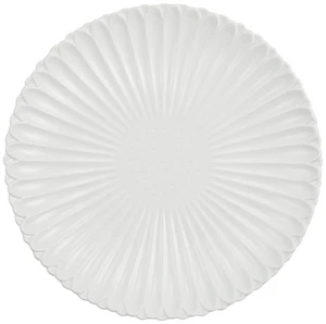 Plato Hasami Porcelana Hasami Ware, Grande, Aprox. 24Cm, Caléndula Blanca, Hecho I_ - Imagen 1 de 3