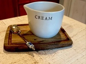 Hearth and & Hand Magnolia Stoneware Cream Cellar Creamer New - Picture 1 of 11