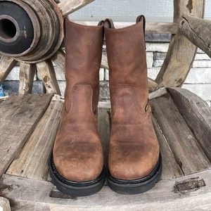 Brazos Herren Wasserdicht Runde Weiche Spitze Arbeitsstiefel Größe 8D Stil #159548 - Bild 1 von 10