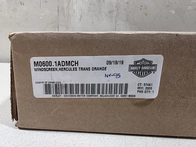 Pára-brisa NOS Buell XB Lightning XB9s XB12s laranja translúcido #NV-95 - Imagem 1 de 3