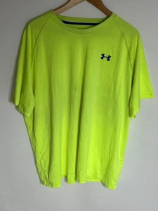 Under Armour Training T-Shirt Tech Heatgear Loose | Herren | Gelb/Blau | 2XL - Bild 1 von 9