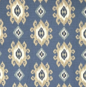 Mill Creek DYSTARR Ikat CRATER LAKE Home Decor Cotton Drapery Sewing Fabric BTY - Picture 1 of 6