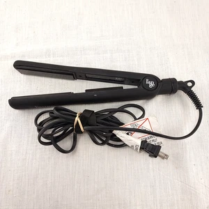 L'ange HS035 Ceramic Flat Iron Adjustable Temp Hair Straightener Black Working - Picture 1 of 6