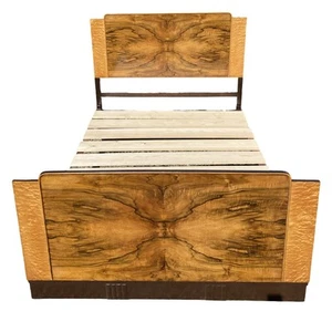 art deco double bed frame - Picture 1 of 13
