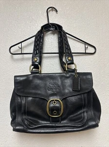 Bolso de hombro Coach Legacy negro vintage F0793-11420 ver fotos - Imagen 1 de 14