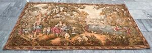 Vintage Tapestry, French Stunning  Tapestry Pictorial Tapestry Home Décor 4x7 ft