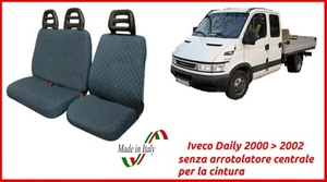 Coprisedili Iveco Daily 2000>2002 senza arrotolatore fodere trapuntate avio blu - Bild 1 von 3