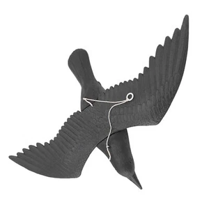 Simulation Crow Vivid Lifelike Waterproof Crow Dec Plastic Crow Decoy For Out MG - Picture 1 of 12