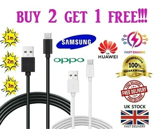 USB Type C Fast Charging Charger Cable for Samsung Galaxy S8 S9 S10 S20+ Huawei - Picture 1 of 9