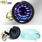 52mm Turbo Boost Pressure Pointer Gauge Meter Smoked Dials 30Psi Pob LED New