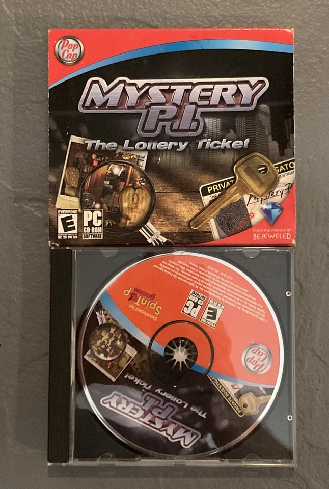 Mystery P.I.: The Lottery Ticket (PC 2007) Rated E, Pop Cap, Solve The Mystery - Image 1 of 1