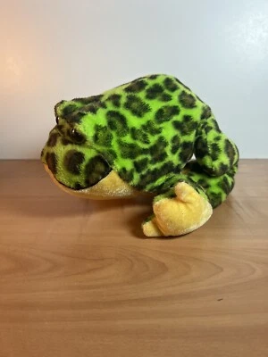 Ganz Plush Webkinz Spotted Bull Frog 8 in long Stuffed Animal Toy No Code - Image 1 of 4
