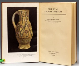 Medieval English Pottery by Bernard Rackham Hardcover "Terra Cotta" 1972 Edition - Picture 1 of 12