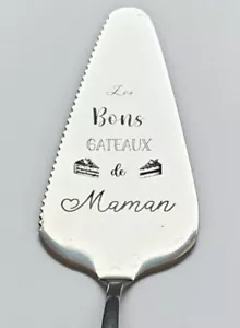 Pelle a tarte personnalisee en inox 'Les bons gateaux de Maman" - Imagen 1 de 2
