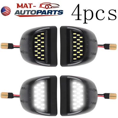 4 шт светодиодных ламп для номерного знака в сборе для Chevy Silverado GMC Sierra 1500 2500 - Изображение 1 из 4