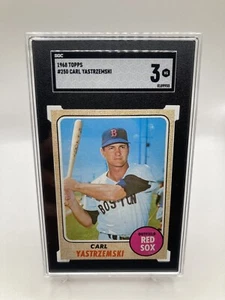 Carl Yastrzemski 1968 Topps #250 - SGC 3 - Foto 1 di 1