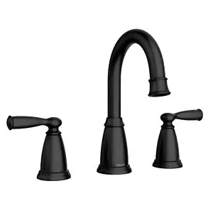 MOEN Banbury 84947BL 8 in. Widespread Double-Handle High-Arc Bathroom Faucet - Picture 1 of 9