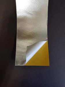 Hitzeschutz Tape / Band - selbstklebend - alubeschichtet -1m -800° BREIT (10 cm) - Bild 1 von 3