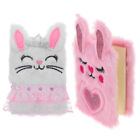 Plush Bunny Diary Set for Girls - Writing & Drawing Notebook Gift