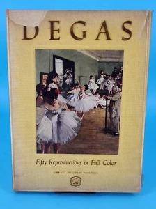 1st Edition 1951 DEGAS BOOK FIFTY REPRODUCTIONS full color DANIEL CATTON RICH  - Bild 1 von 16