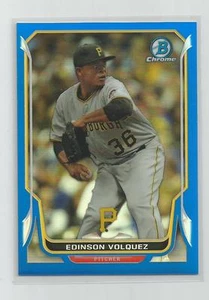 Bowman Cromo 2014 EDINSON VOLQUEZ Blu Rifrattore 125/250 - Foto 1 di 1