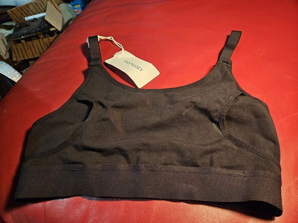 Momcozy Women's Nursing & Breast Pump Bra - Black - Size S  - Image 1 of 4
