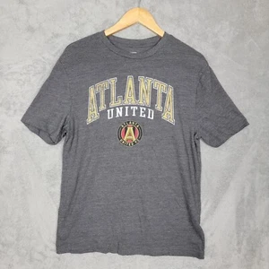 MLS Atlanta United Men's Medium Gray Short Sleeve Graphic Print T Shirt - Picture 1 of 7