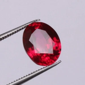 Blood Red Ruby 8.00 Ct. Oval Cut Mozambique Precious 100% RARE Loose Gemstone - Picture 1 of 7