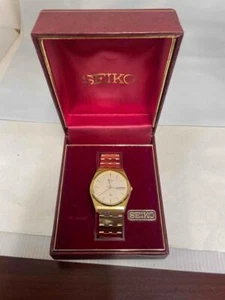 1982 SEIKO 7123 Presentation SQ Men’s 35mm Quartz Watch Day Date w Box Excellent - Picture 1 of 7