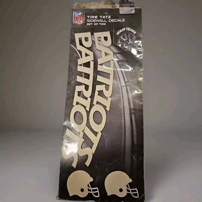 ProMark NFL New England Patriots Tire Tatz Sidewall Decals Set Of 2 New  - Image 1 of 4