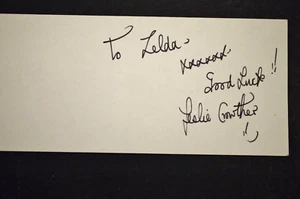 ** Tarjeta firmada ** Comediante/artista Leslie Crowther - Imagen 1 de 1
