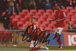 CREWE: MAX CLAYTON SIGNED 6x4 ACTION PHOTO+COA - Picture 1 of 1