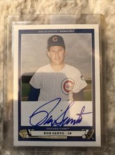 2005 Upper Deck Origins Signatures Ron Santo On Card Autograph Chicago Cub HOF