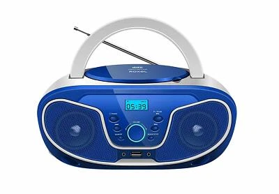 Roxel RCD-S70BT Boombox CD Player with BT, Remote Control, Radio, Blue - Image 1 of 4