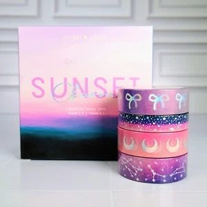 NEW simply gilded SUNSET CHARM GALAXY 16.0 boutique boxed washi tape set - Picture 1 of 1