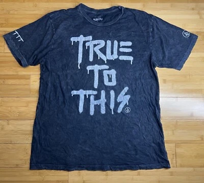 Volcom men’s Modern Fit Short Sleeve charcoal True To This Grunge T-Shirt|Size:L - Image 1 of 4