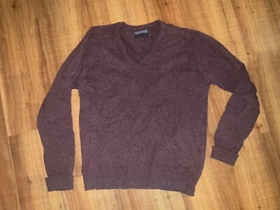 Suéter Vintage Pendleton Lana de Cordero Cuello en V Años 70 80 Talla L Azul Granate Foto 1 de 4