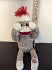 Baby Starters Peek-a-Boo Interactive Plush Toy Ages 3 & Up Brown Sock Monkey NWT