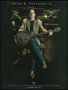 EE. UU. DBZ Guitarras 2010 anuncio Mr. Dean B. Zelinsky 8 x 11 guitarra anuncio impresión - Imagen 1 de 3