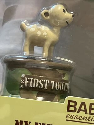 New Baby Essentials My First Tooth & Curl Keepsake Set Camouflage Deer Duck - Image 1 of 4