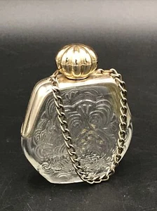 Vintage Avon Handtasche Petite Parfum Flakon Kette Griff Design Glas - Bild 1 von 6