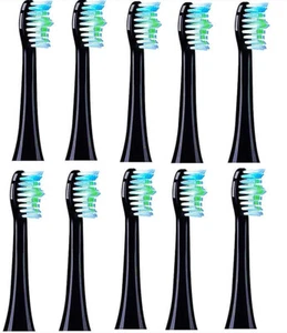 Paquete de 10 cabezales de cepillo de dientes compatibles con 7MAGIC D26 (BIG DIPPER) SOLO 10BK/WH - Imagen 1 de 5