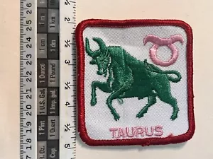 vintage sew on patch Taurus - Picture 1 of 2